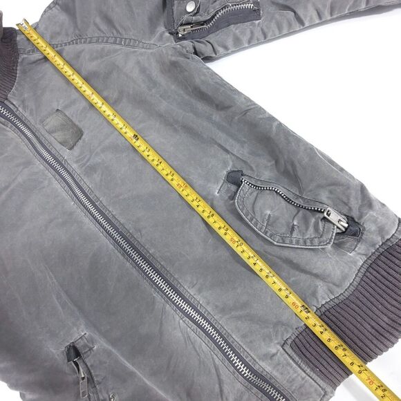 SUPERDRY Military Cargo Aviator Flight Nylon Utility Bomber Jacket Mens Medium - Picture 4 of 15